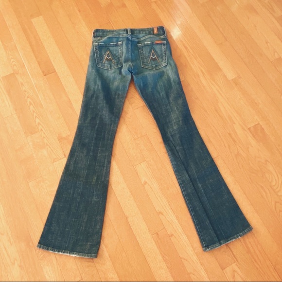 7 FAM 'A' pocket flare-leg Jeans - Picture 3 of 9